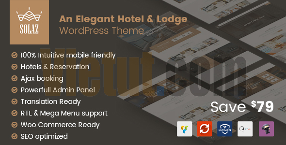 WordPress Theme Solaz - An Elegant Hotel & Lodge 