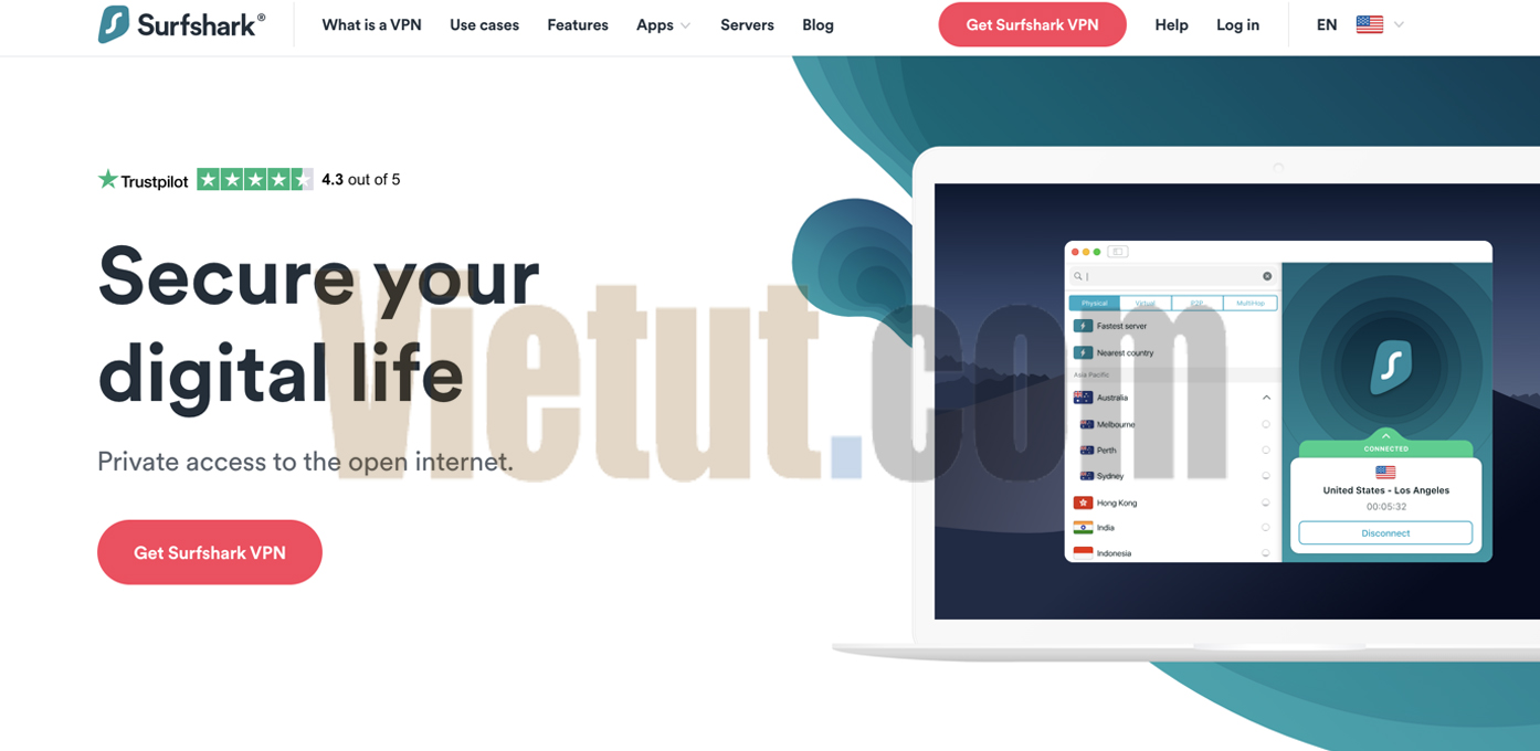 Surfshark VPN - Dịch vụ VPN giá rẻ tốt nhất 2021 - Vietut