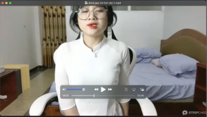 Xem clip Anna Gấu 33 nữ sinh áo dài livestream full 52 phút